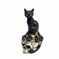 Decoration ALCHEMY GOTHIC - Cat / Skull