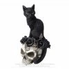 Decoration ALCHEMY GOTHIC - Black Cat & Skull 2 Decoration ALCHEMY GOTHIC - Black Cat & Skull -Figures Shop grimalkins ghost000
