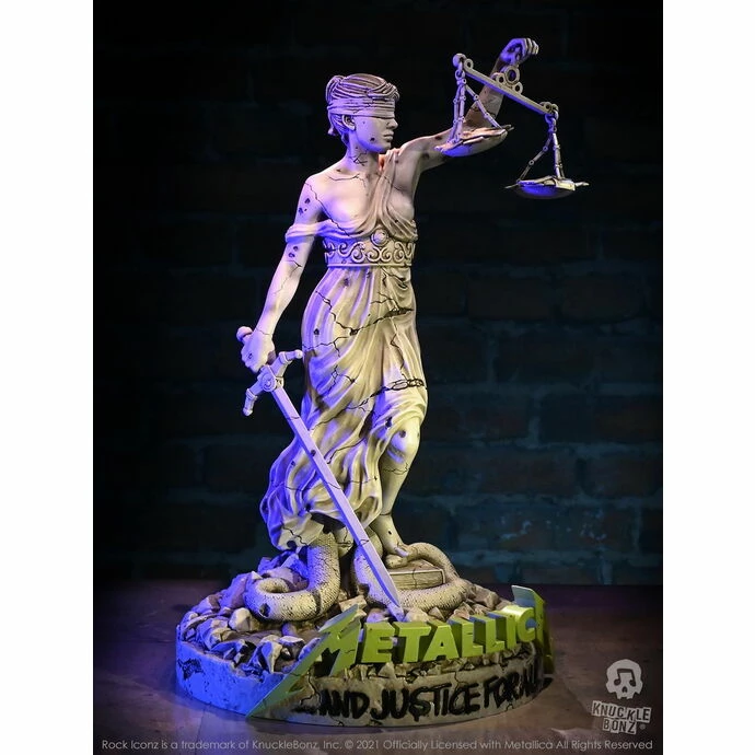 Figure Metallica - Rock Icons On Tour Statue Lady Justice - KNUCKLEBONZ 3 Figure Metallica - Rock Icons On Tour Statue Lady Justice - KNUCKLEBONZ