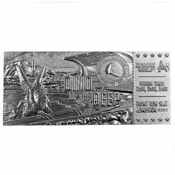 Decoration Jurassic World - Replica Mosasaurus Ticket - Silver Plated