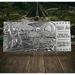 Decoration Jurassic World - Replica Mosasaurus Ticket - Silver Plated -Figures Shop jurassic world 31yndf