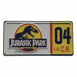 Sign Jurassic Park - Replica 1/1 Dennis Nedry License Plate