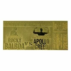 Decoration Rocky II - Replica Superfight II Ticket - Gold Plated