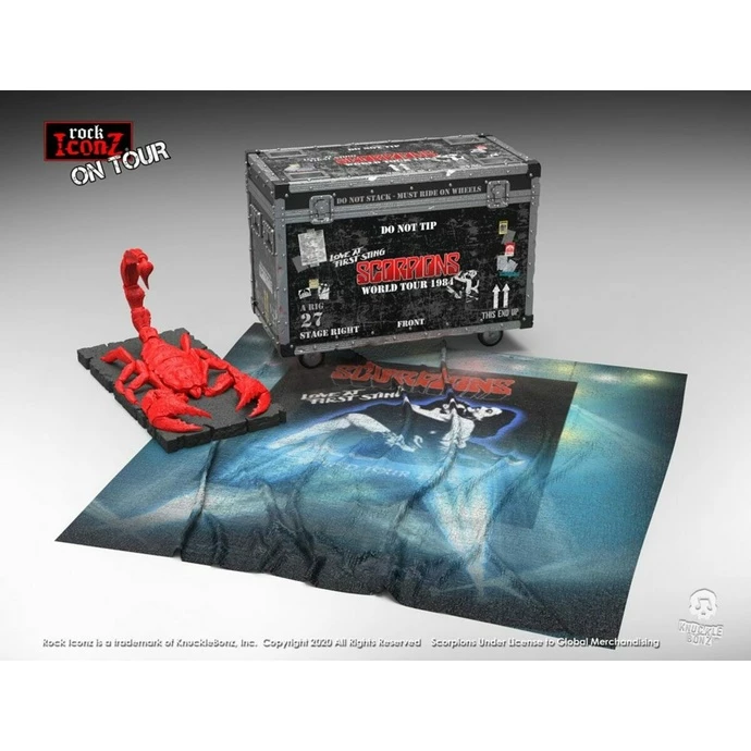 Decoration Scorpions - Rock Iconz On Tour World Tour 1984 Road Case Statue + Stage Backdrop - KNUCKLEBONZ 4 Decoration Scorpions - Rock Iconz On Tour World Tour 1984 Road Case Statue + Stage Backdrop - KNUCKLEBONZ - Image 2